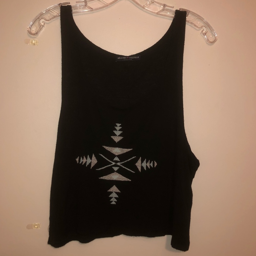 Brandy Melville Graphic Geometric Tank - Picture 1 of 4